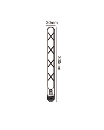 BOMBILLA LED VINTAGE AMBAR  T30 – 30cm - E27 – 7W - 2400K